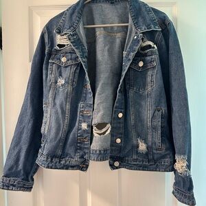 Distressed Denim Jacket